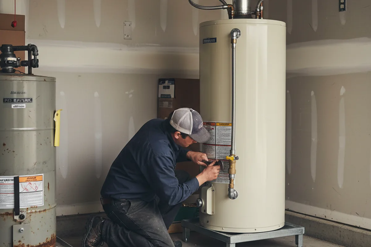 Water heater and shutoff valve replacement in Quecreek